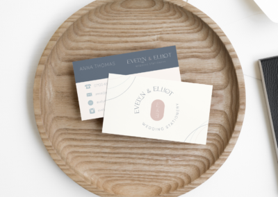 Wedding stationer business card