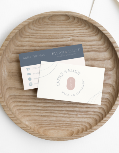Wedding stationer business card
