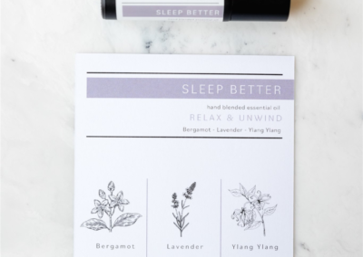 Aromatherapy brand cards
